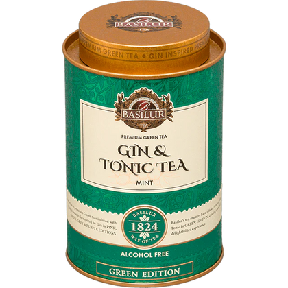 gin tea green mint en piramides, 25 uni, basilur