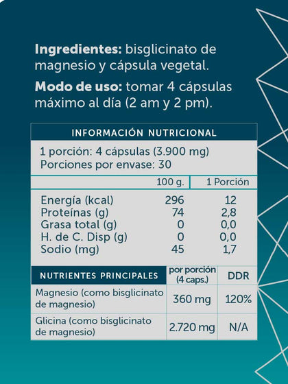 Magnesio Bisglicinato Pure, 120 cap, wellplus