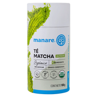 Te Matcha en polvo orgánico, 100 gr, marca Manare