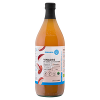 Vinagre de Manzana orgánico, 1000 ml, marca Manare