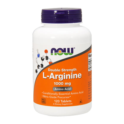 L-Arginina de 1000 mg, 120 tab, Now
