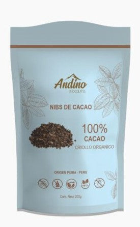 Cacao Nibs, 200 gr, Andino Chocolates