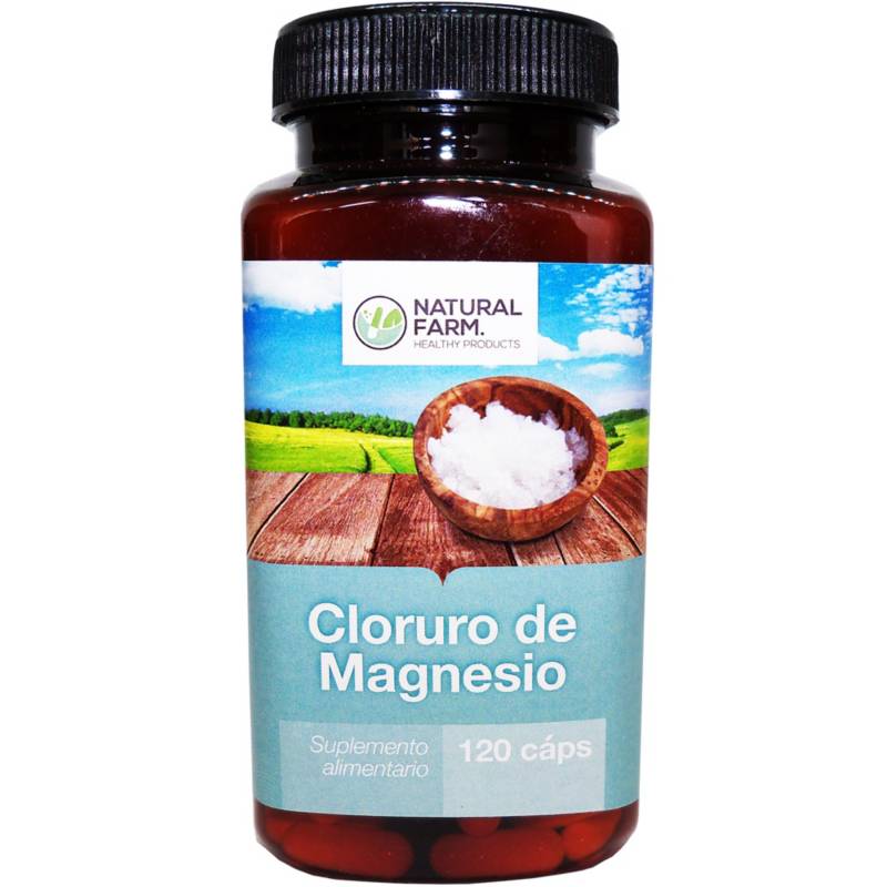 Cloruro de Magnesio, 120 Cap, Natural Farm