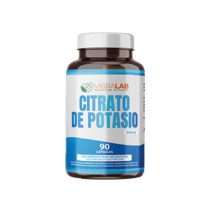 citrato de potasio de 800 mg, 90 cap, vibralab