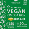Vegan Omega 3 600 DHA | 180 Cápsulas