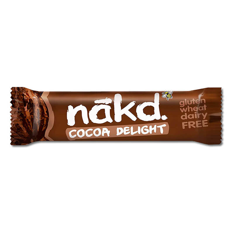 Barrita Nakd Cocoa Delight, 35 gr, marca Nakd