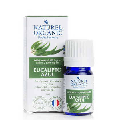Aceite Esencial Eucalipto Azul, 5 ml, marca Naturel Organic