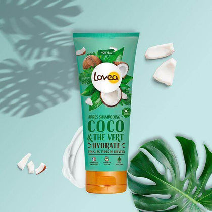 Acondicionador Coco & Te Verde Todo Cabello, 200 ml, marca Lovea