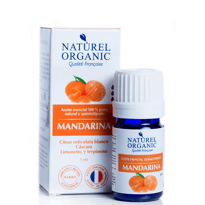 Aceite Esencial Mandarina, 5 Ml, Marca Naturel Organic