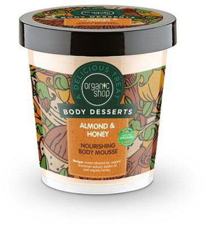 Mousse de Cuerpo Almendra Body Desserts, 450 ml, marca Organic Shop