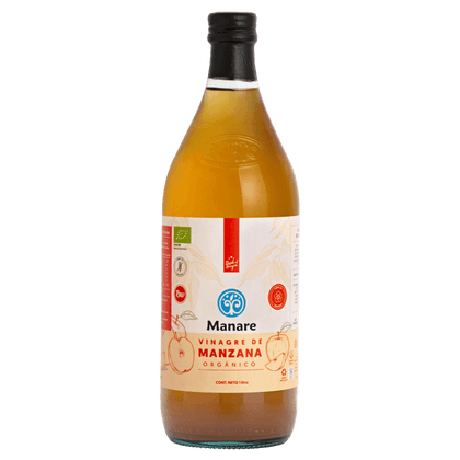 Vinagre de Manzana orgánico, 1000 ml, marca Manare