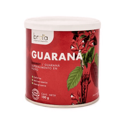 Guarana en polvo, 100 gr, marca Brota