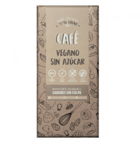 Barra Chocolate Amargo Cafe, 80 gr, marca Sabores sin Culpa