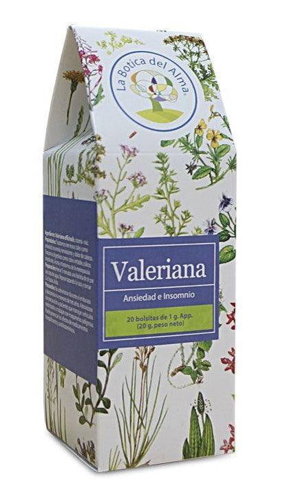 Infusión de Valeriana, 20 bolsitas, marca La Botica Del Alma