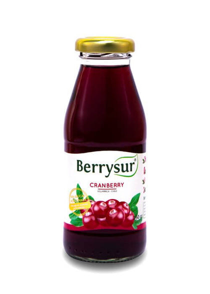 Jugo Cranberry, 250 ml, marca Berrysur