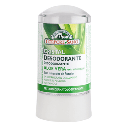 Desodorante de Cristal Potassium Aloe Vera, 60 ml, marca Corpore Sano