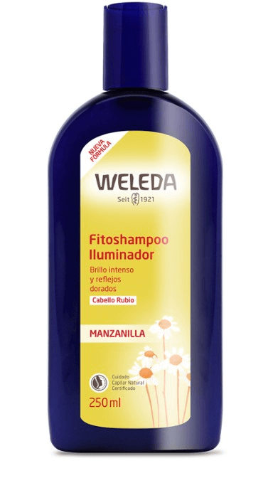 Fitoshampoo Iluminador de Manzanilla, 250 ml, marca Weleda
