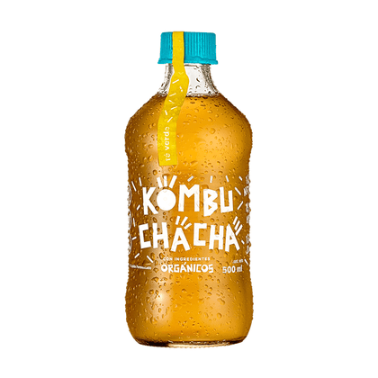 Kombucha Te Verde, 500 ml, marca Kombuchacha