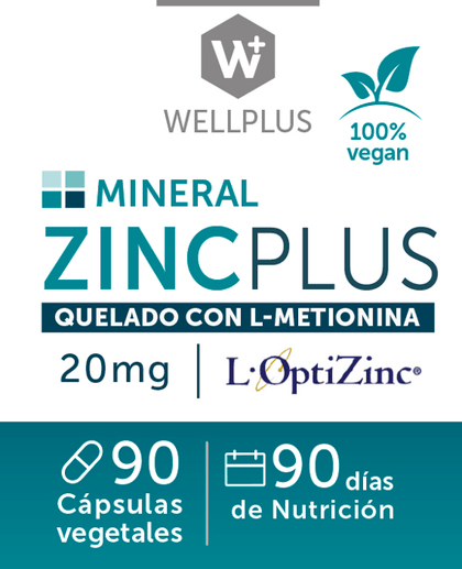 Zinc Plus, 90 capsulas, wellplus