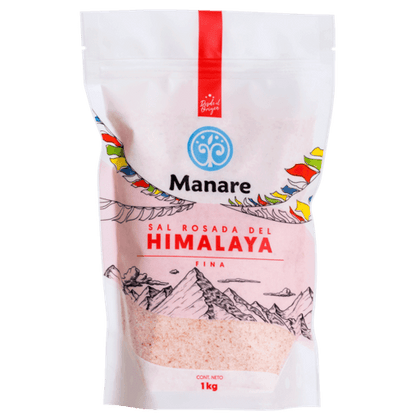 Sal Del Himalaya Fina, 1000 gr, marca Manare