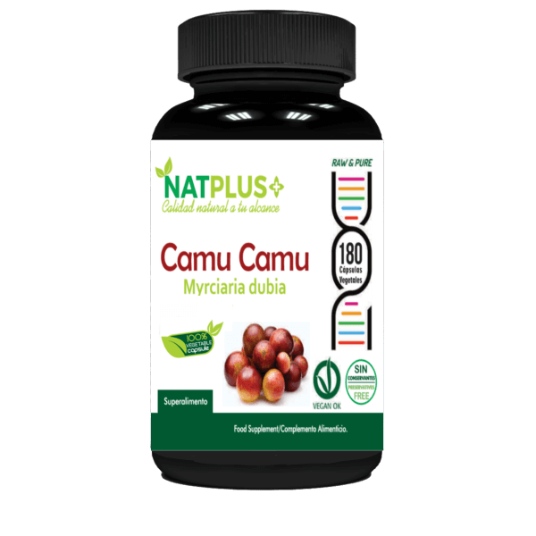 Camu Camu en cápsulas de 500 mg, 180 uni, marca Natplus