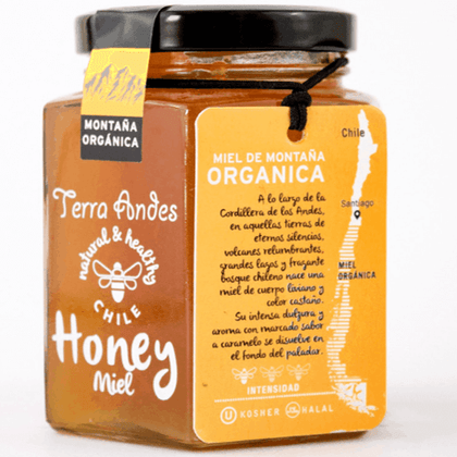 Miel de Montaña Organica, 400 gr, marca Terra Andes