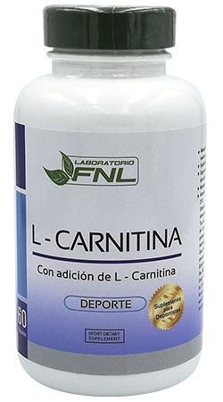 L Carnitina en capsulas de 500 Mg, 60 Cap, marca Fnl