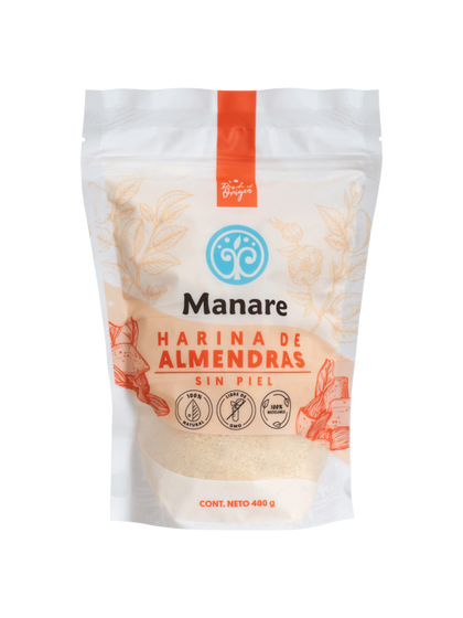 Harina de Almendras sin Piel, 400 Gr, Manare