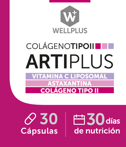 Colageno Arti Plus, 30 Capsulas de 720 mg, wellplus