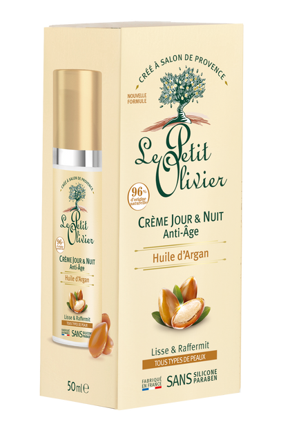 Crema Anti-Age Rostro Día y Noche, 50 gr, marca Le Petit Olivier