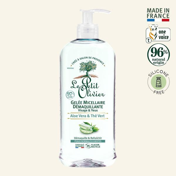 Gel Micelar Desmaquillante Aloe Vera y Té Verde | 400ml — Le Petit Olivier