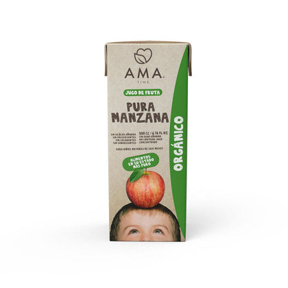 Jugo de Manzana orgánico, 200 ml, marca Ama