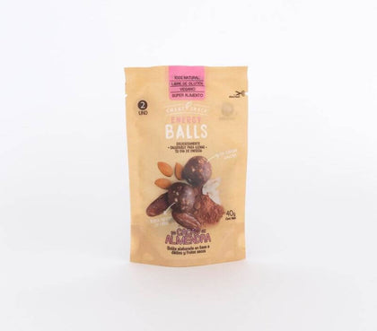 Energy Ball Cacao Almendras, 40 gr, marca Smart Snack
