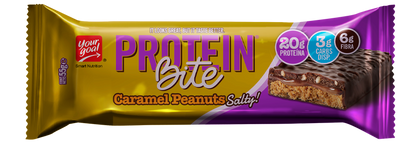 Barrita Protein Bite Caramel Penuts Salty, 55 gr, marca Your Goal