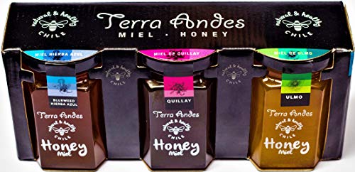 Pack Miel 3 variedades, 3 X 240 gr, marca Terra Andes