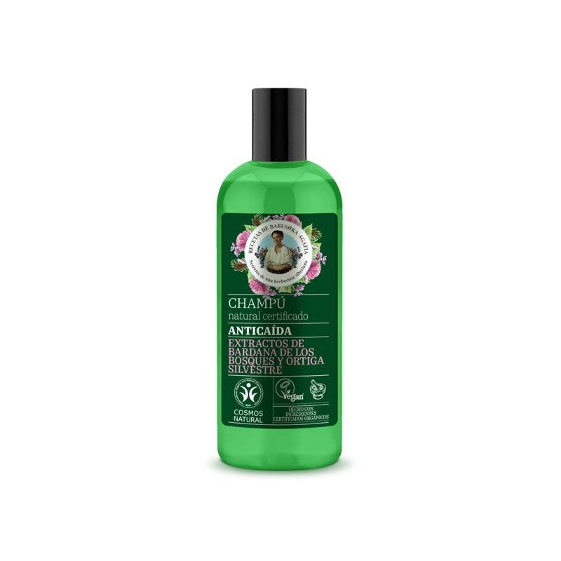 Shampoo Anticaida, 260 ml, marca Babushka Agafia
