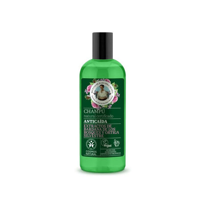 Shampoo Anticaida, 260 ml, marca Babushka Agafia