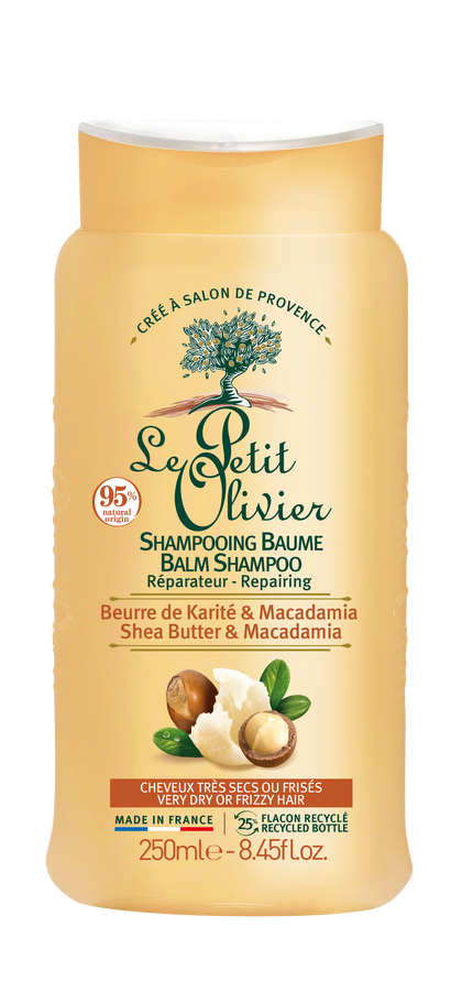 Shampoo Cabello Rizado o Muy Seco, 250 ml, marca Le Petit Olivier