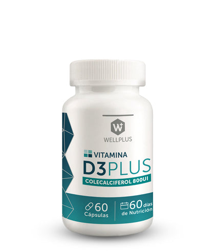 Vitamina D3 Colecalciferol, 60 Capsulas