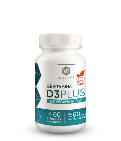 Vitamina D3 Plus Vegana, 60 capsulas