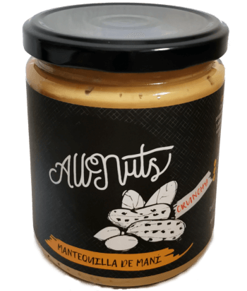 Mantequilla de Mani Crunchy, 450 gr, marca Allnuts