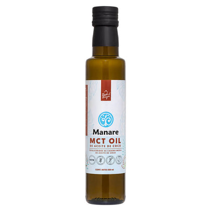 Aceite de Coco Mct Oil, 250 ml, marca Manare